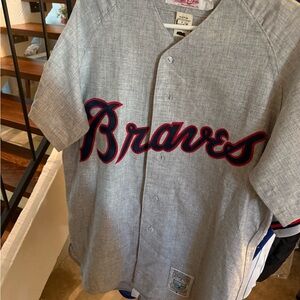 Mitchell & Ness Hank Aaron Atlanta Braves Throwback Jersey mens Medium Deadstock